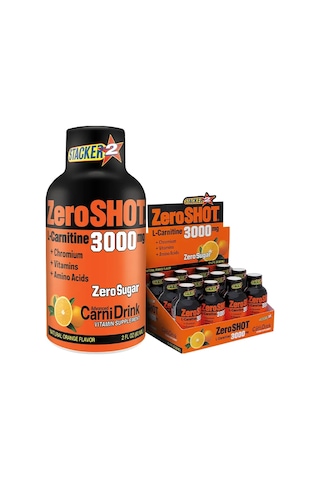 ZeroSHOT 3000 MG 60 ML x 12 Adet Portakal ZeroSHOT 3000 MG 60 ML x 12 Adet Portakal