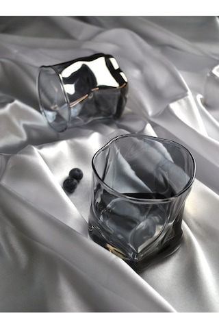 Hologramlı Viski Kokteyl Bardağı Kadehi Pinterest Meşrubat Bardak- 2'li 280 Ml Siyah