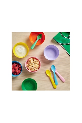 Ikea Kalas 4 Parça Çocuk Yemek Kaşığı Seti 16 Cm Çok Renkli