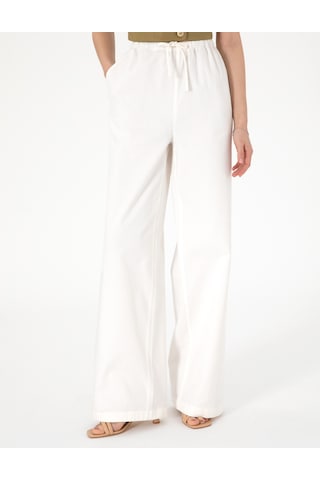 Pierre Cardin Kadın Beyaz Pantolon Kanvas-chino 50313136-vr013 Beyaz