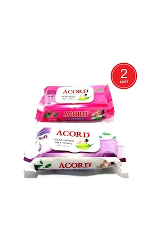 Acord Soft Islak Havlu 2 X 64'Lü