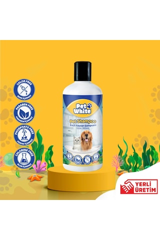 Pet White Kedi Köpek Evcil Hayvan Şampuanı Okyanus Kokulu 500 ML