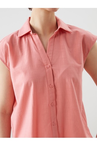 Lcwaıkıkı Classic Pembe Regular Fit Kadın Gömlek