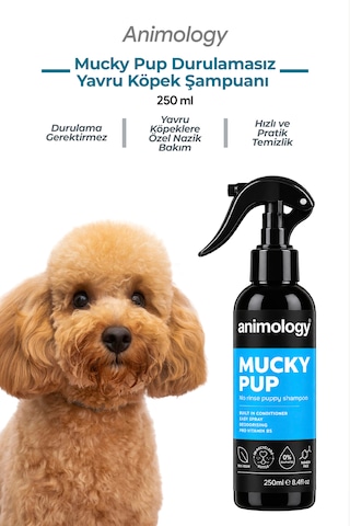 Animology Mucky Pup No Rinse Durulama Gerektirmeyen Sprey Yavru Köpek Şampuanı 250 Ml