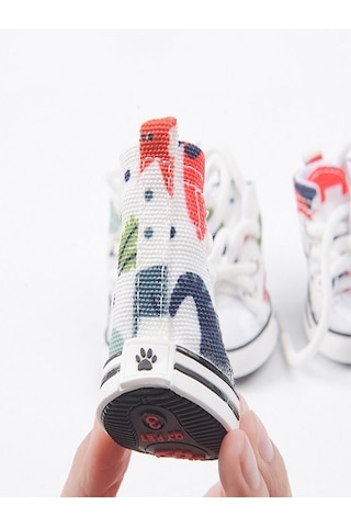 Paticimiss Kanvas Bağcıklı Yazlık Köpek Ayakkabısı