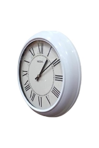Regal 4290 Wwr Özel Seri Metal Kasa Akar Sessiz Saniyeli Duvar Saati Çok Renkli