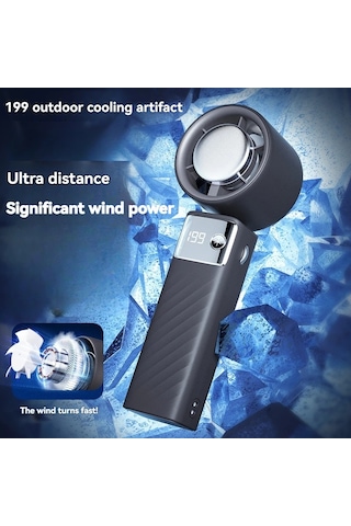 Ambition Turbo Yüksek Hızlı El Fanı, 199 Hızlı Usb Şarj