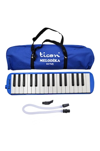 Ticon Mavi 32 Tuşlu Çantalı Melodika