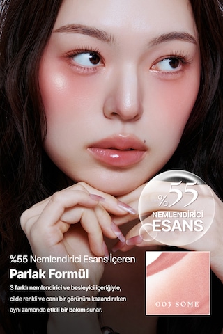 Hafif Yapılı, Ciltle Bütünleşen Parlak Bitişli Likit Allık Muzıgae Mansıon Objet Blush 003 Some 09286353