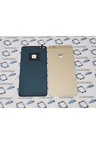 Tkgz - P10 Lite Arka Pil Batarya Kapağı (Cam), Siyah