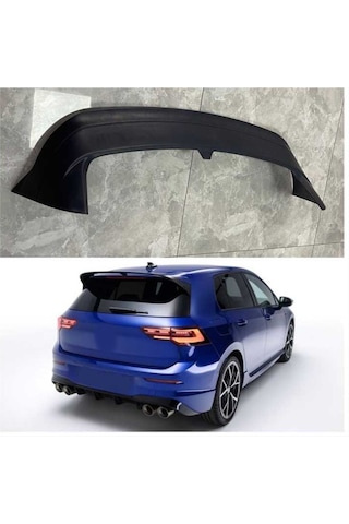 Golf 8 R Spoyler Parlak Siyah Abs Plastik İthal Ürün Piano Black