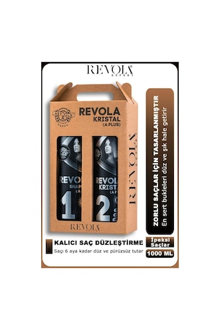 Revola Expert Kristal A Plus Saç Düzleştirici 2'li Set 2x1000 Ml