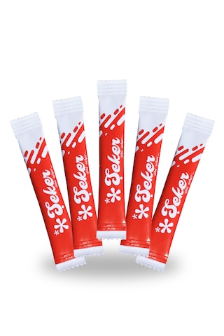 Stick Şeker 4000 Adet 3 Gr Kırmızı Desenli 2'li Set
