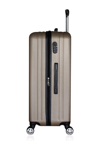 Abs Kullanışlı Renkli Büyük Boy Valiz Gold