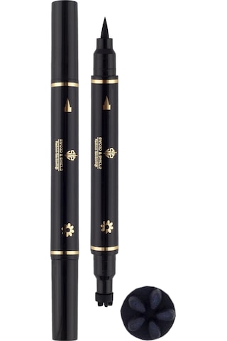 Sword & Shield Çift Uçlu Çiçek Desenli Eyeliner