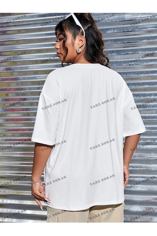 Adrift 1898brooklyn Baskılı Oversize Kalıp Unisex T-shirt Beyaz