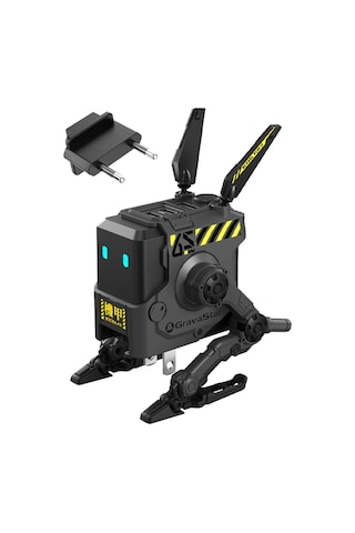 GravaStar Alpha65 Gri Robot Figürlü 65W Hızlı Şarj Adaptörü