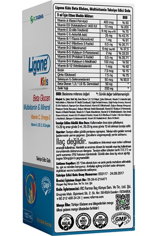 Ligone Kids Multi  Vitamin Şurup 150 ML
