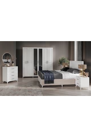 Sport 6 Kapaklı Komple MDF Yatak Odası Takımı