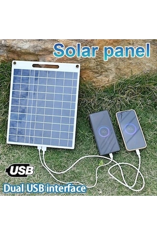Besthome1 Dream011 6w Solar Şarj Paneli Çift Usb Taşınabilir Güneş Paneli Telefon Power Bank Açık Hava Kamp