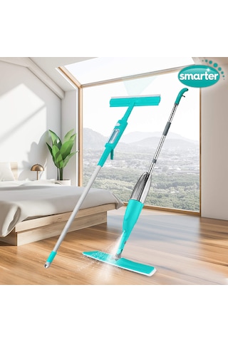 Smarter Mega İkili Shiny + Glasy Sprey Mop + Cam Sprey