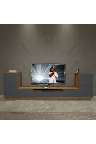Decoraktiv Trendstyle On2s Mdf Tv Ünitesi Tv Sehpası Pera - Antrasit