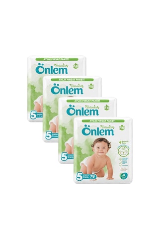 Önlem Botanika 5 Numara Junior Bebek Bezi 78 Adet X 4 Paket 4'lü