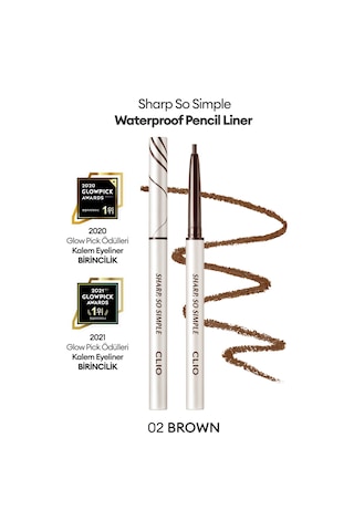 Clio Sharp So Simple Waterproof Pencil Liner 02 Brown