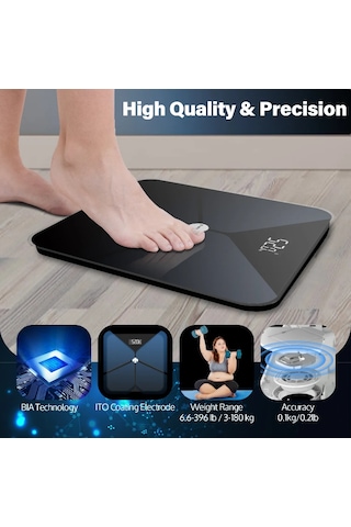Lepulse Lescale Lite Bluetooth Akıllı Vücut Analiz Baskülü - Yağ Ve Vücut Ölçer