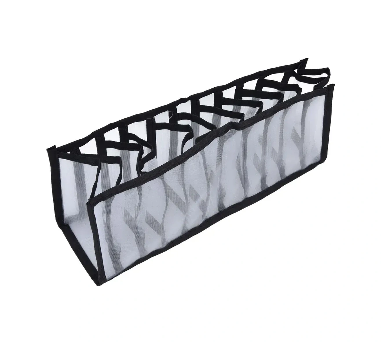 Kosona Siyah Çok Amaçlı Çekmecelik Depolama Kutusu - Nylon Malzeme, Katlanabilir, 33x16x40 Cm - Giyim, Çeyiz, Kozmetik İçin Tidy Organizer Siyah