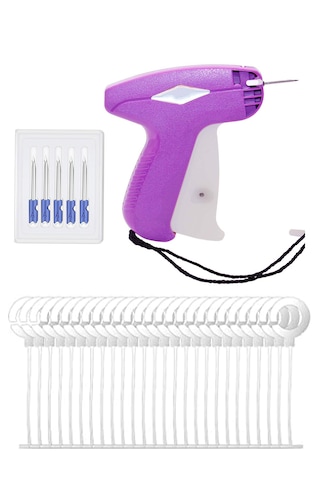 5000 Adet 25mm Halka Askılı Kılçık Ve Etiket Tabancası Ve İğnesi