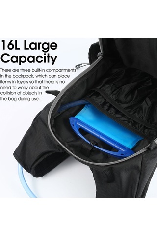 Didadodo Hafif Yağmura Dayanıklı Bisiklet Sırt Çantası - 16l Kapasiteli, Bel Kayışlı Yeşil, Küçük Boyutlu Yeşil