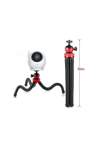 Ct Ahtapot Ayaklı Universal Ahtapot Gorilla Tripod Pratik Bebek İzleme Kamerası Uyumlu Tripod