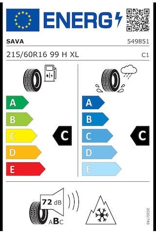 Sava 215/60 R16 99h Xl Eskimo Hp 2 Oto Kış Lastiği 2026