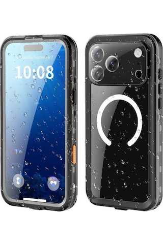 İphone Uyumlu 17 Pro Max İçin Su Geçirmez Kılıf Magnetik Kılıf Ekran Koruyucu İçinde Ip68 Su Geçirmez Tam 12ft Askeri Darbeye Dayanıklı