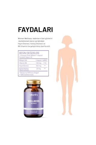 Vitanil's Women Wellness 30 Kapsül