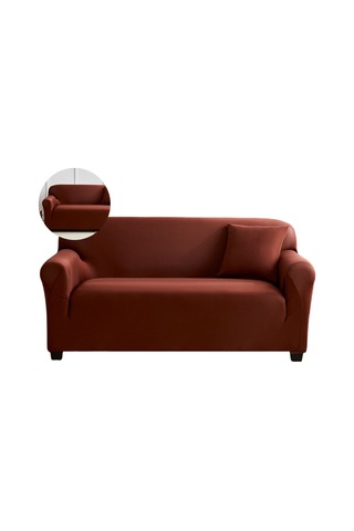 Düz Renkte Elastik Kanepe Kapağı Oturma Odası Dekoru İçin Kaymaz Kanepe Slipcover Çok Renkli