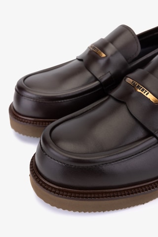 Valmenti Erkek Hakiki Deri Kahverengi Loafer Ayakkabı 1111 Sh5802 Erk Sk25-26 Kahve Antık Kahverengi