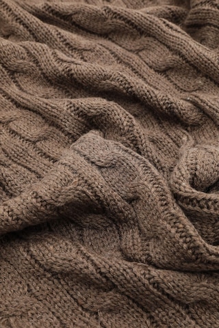 Biocotton Triko Ponponlu Örgü Tv Battaniyesi - Kahverengi