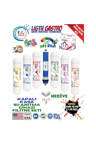 Kapalı Kasa Su Arıtma Cihazı 7 Filtre 14 Aşama Filtre Seti