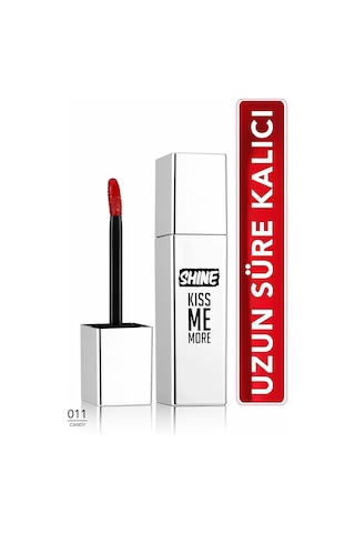 Flormar Shine Kiss Me More Uzun Süre Kalıcı & Parlak Bitişli Likit Ruj 011 Candy