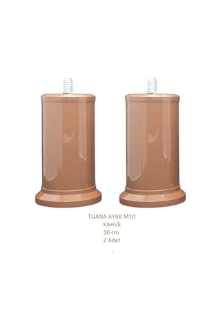 Tuana Ayak 10 cm M10 Cıvatalı Kahve (2 Adet)