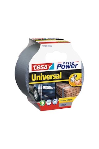 Tesa Extra Power Universal Duct Bant, 10mx50mm, Gri X2 Adet