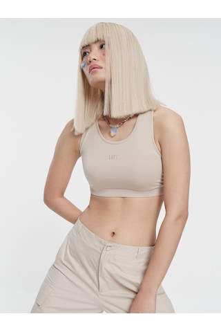 LOFT Crop Kadın Atlet Lf2034944 Q1.v1 Bej