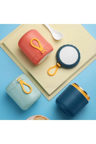 Youtek Portatif 304 Paslanmaz Çelik Isı Saklama Kasesi - Çalışanlar İçin Mini Yemek/çorba Depolama Kutusu, Seyahat Ve Ofis Uygun, Leakproof Kapaklı Pembe