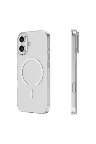 İphone 17 Uyumlu Kılıf M-safe Şarj Özellikli Youngkit High Definition Serisi Kapak Şeffaf Şeffaf