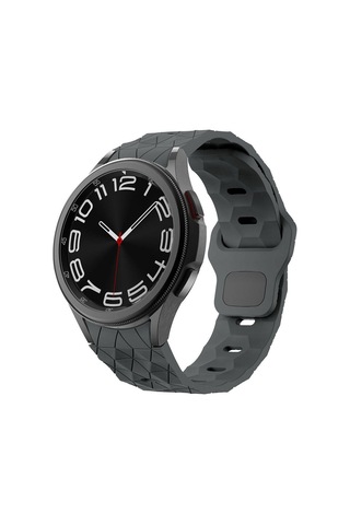 Galaxy Uyumlu Watch 5 40mm Krd-116 20mm Futbol Desenli Spor Tasarımlı Silikon Kordon