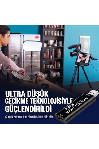 Full Hd 1080p Hdmı Usb Video Capture Kartı Youtube Twitch Tiktok Canlı Yayın Ve Video Kayıt Cihazı