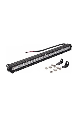 Beyaz Led Off Road Slim Sis Farı Çalışma Lambası 12 Led 10-30V 18W 34 CM