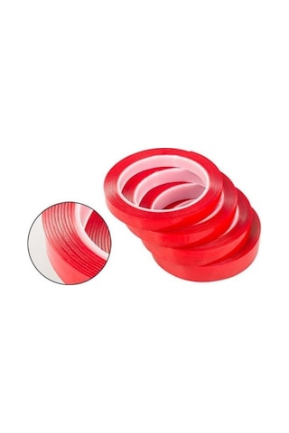 Ams Net 2 Metre Güçlü Yapışkanlı Çift Taraflı Slikon Pratik Şeffaf Bant